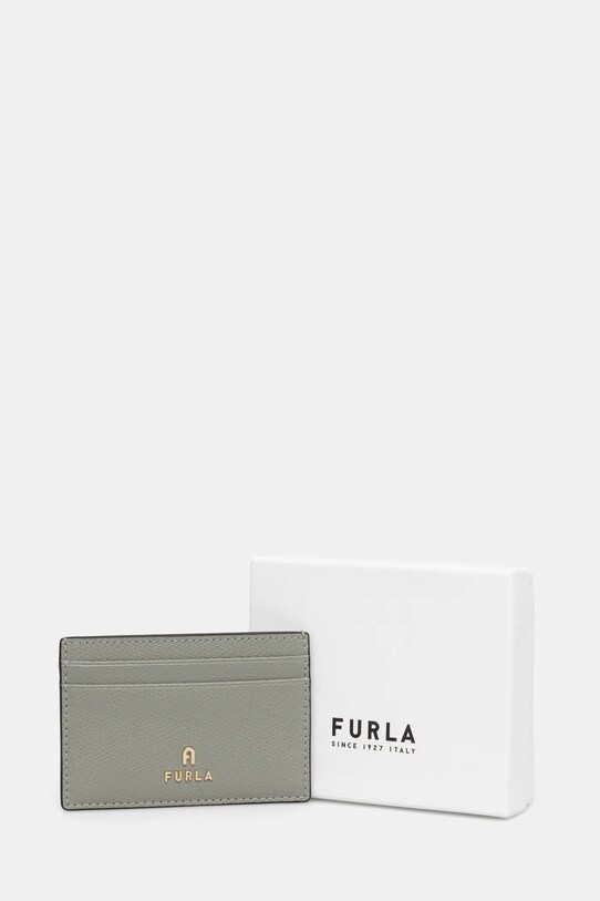 Шкіряний чохол на банківські карти Furla сірий WP00305.ARE000.AG700