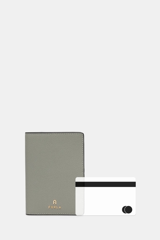 Kožené pouzdro na pas Furla WP00309.ARE000.3573S šedá