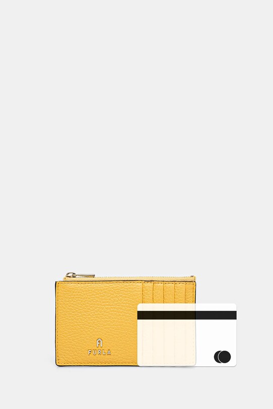 Furla portfel skórzany WP00310.HSF000.CRE00 żółty