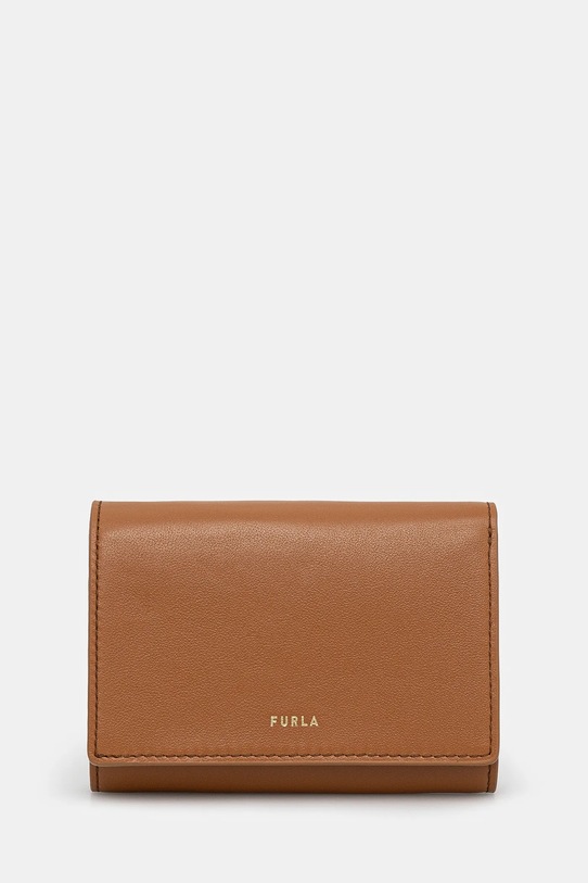 Кожаный кошелек Furla кожа коричневый WP00487.BX2045.RY000