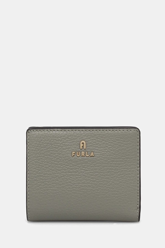 Шкіряний гаманець Furla лицьова шкіра зелений WP00307.HSF000.AG700