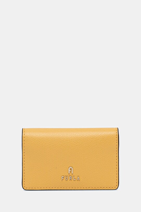 Kožená peněženka Furla přírodní kůže žlutá WP00408.ARE000.3592S