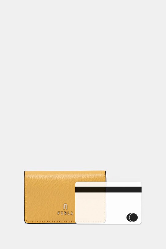 Kožená peněženka Furla WP00408.ARE000.3592S žlutá