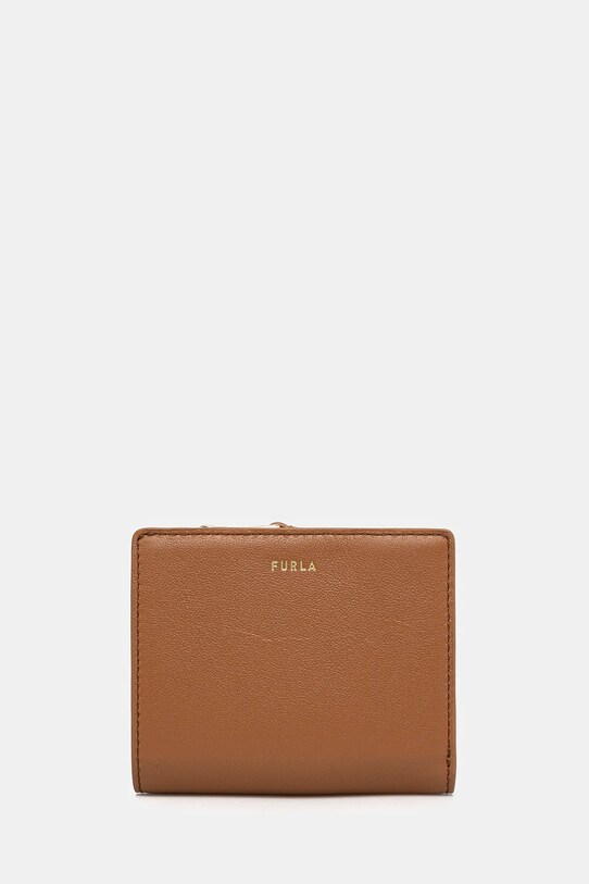 Шкіряний гаманець Furla лицьова шкіра бежевий WP00451.BX2045.RY000