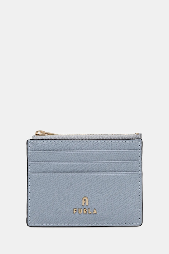 Furla carcasa din piele husă de card albastru WP00388.ARE000.55000