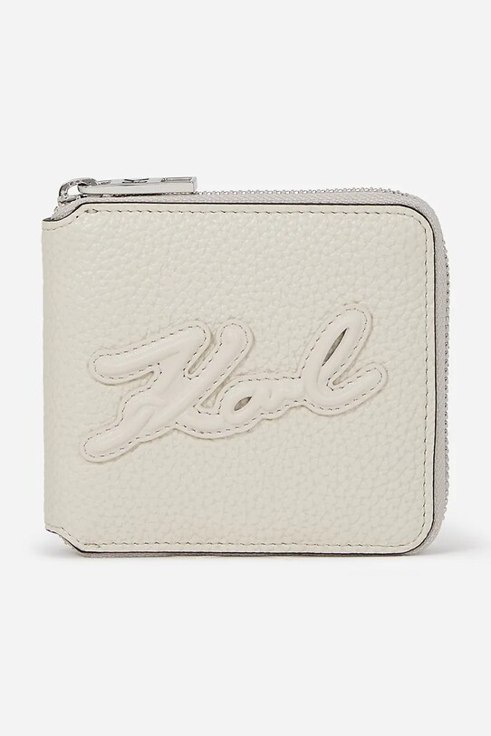 Karl Lagerfeld portafoglio finta pelle fiore beige A1W32054