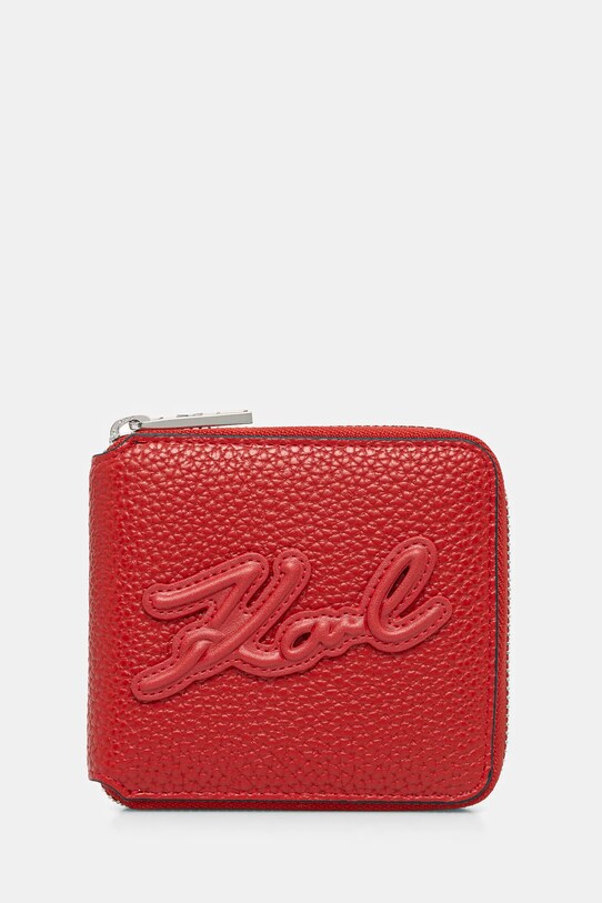 Гаманець Karl Lagerfeld імітація лицьової шкіри червоний A1W32054