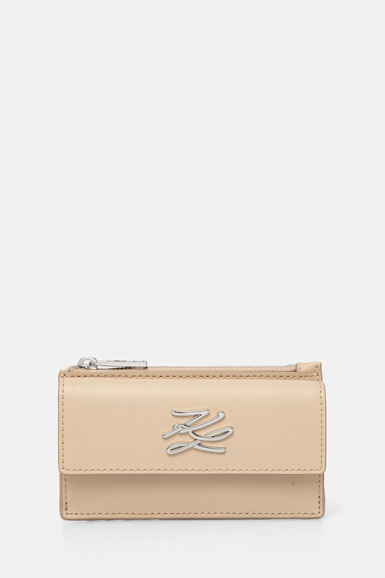 Karl Lagerfeld portofel piele bej A1W32058
