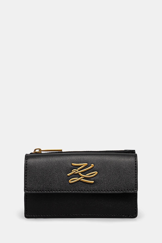 Гаманець Karl Lagerfeld лицьова шкіра чорний A1W32058