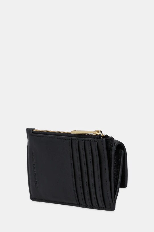 Кожен портфейл Karl Lagerfeld A1W32062 черен SS25