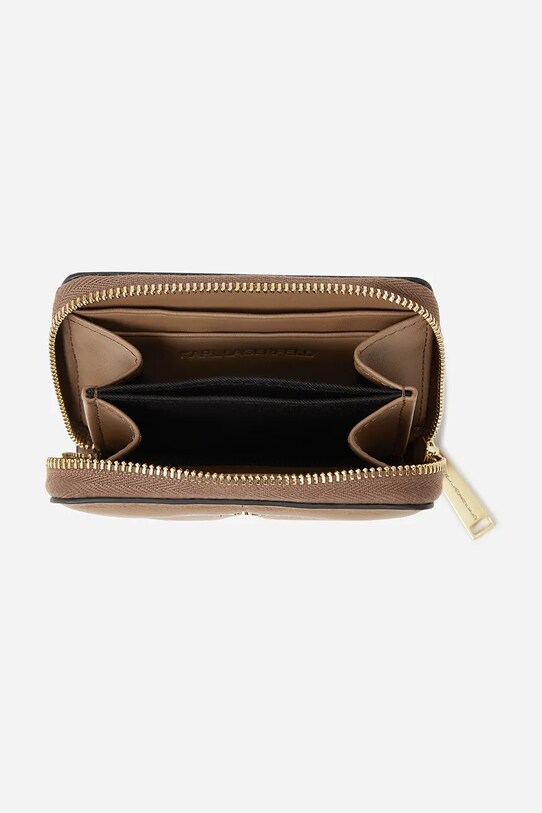 Accesorii Karl Lagerfeld portofel de piele A1W32064 maro