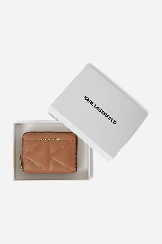 Karl Lagerfeld portofel de piele maro A1W32064