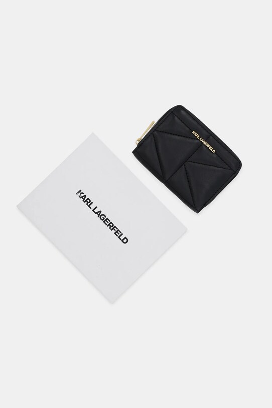 Шкіряний гаманець Karl Lagerfeld чорний A1W32064