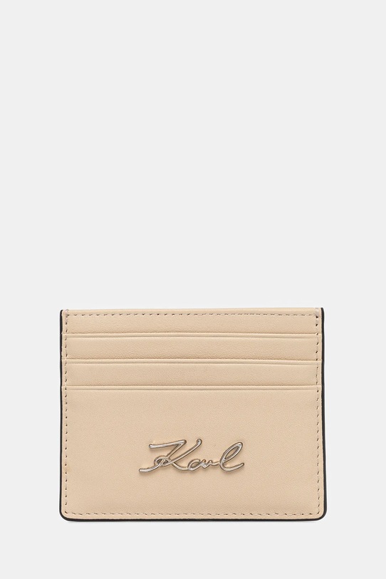 Кожаный чехол на карты Karl Lagerfeld Planet friendly бежевый A1W32069