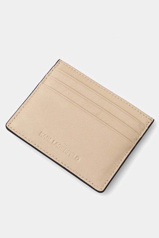 Karl Lagerfeld carcasă din piele A1W32069 bej SS25