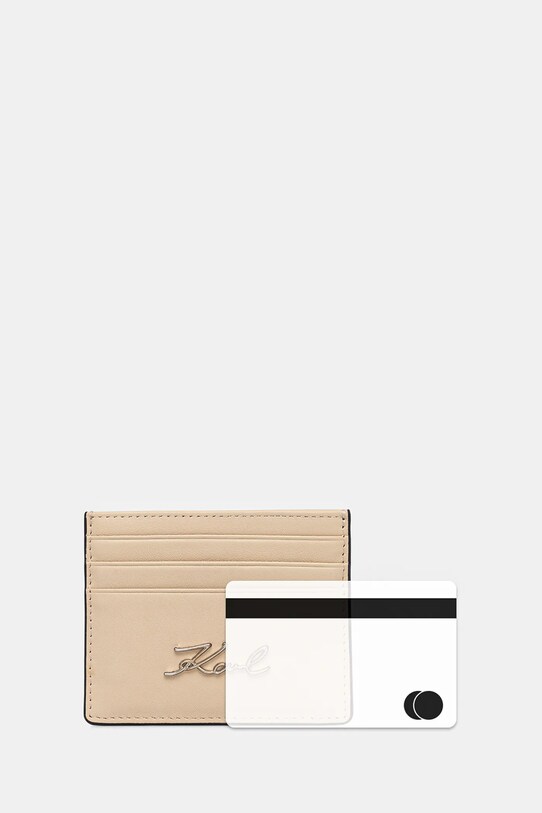 Karl Lagerfeld carcasă din piele bej A1W32069