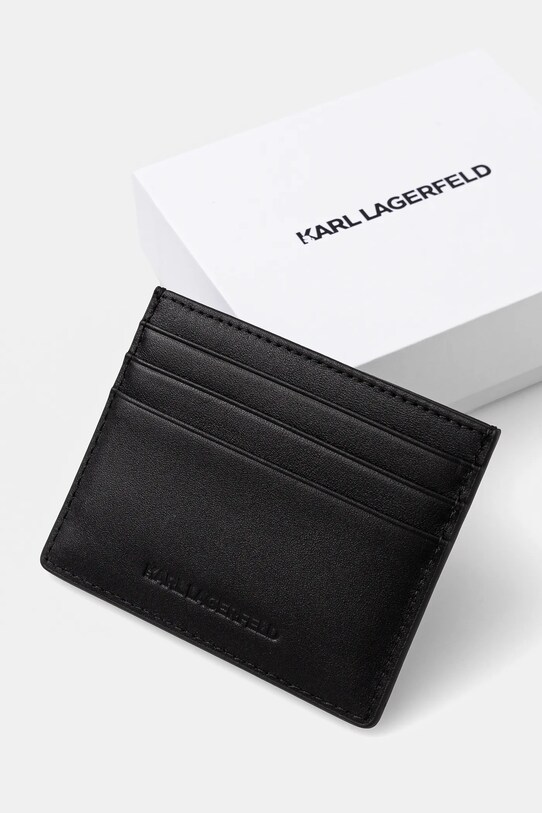 Accesorii Karl Lagerfeld carcasă din piele A1W32069 negru