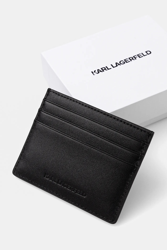 Аксесуари Шкіряний чохол на банківські карти Karl Lagerfeld A1W32069 чорний