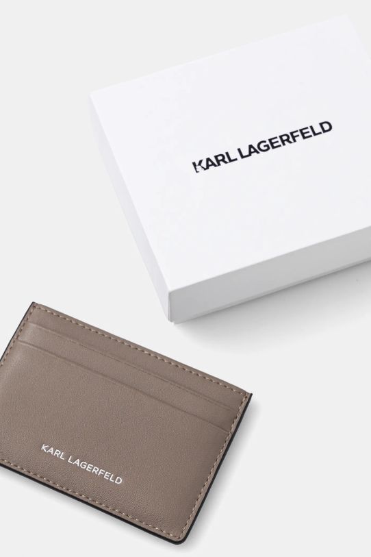 Accesorii Karl Lagerfeld carcasă din piele A1W32099 gri