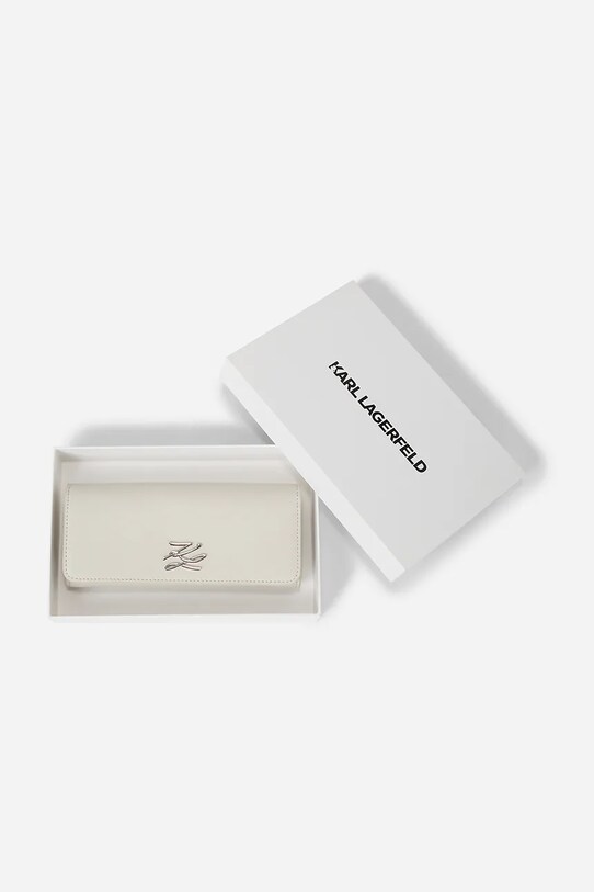 Кожаный кошелек Karl Lagerfeld белый A1W32111