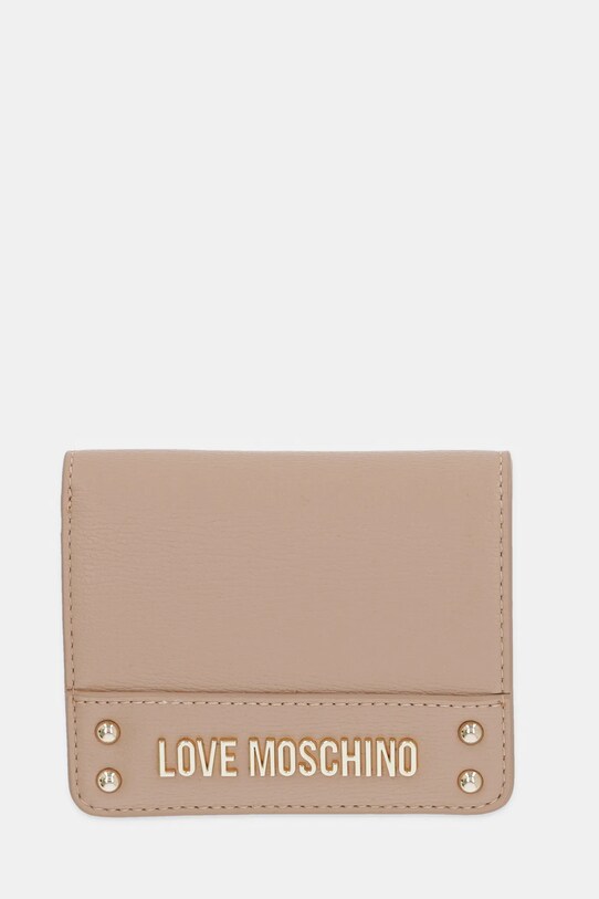 Love Moschino portfel drobny wzór beżowy JC5703PP1