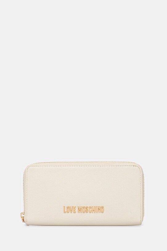 Love Moschino portfel drobny wzór beżowy JC5700PP1