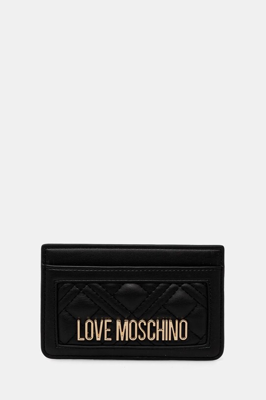 Love Moschino card holder imprimeu negru JC5659PP1