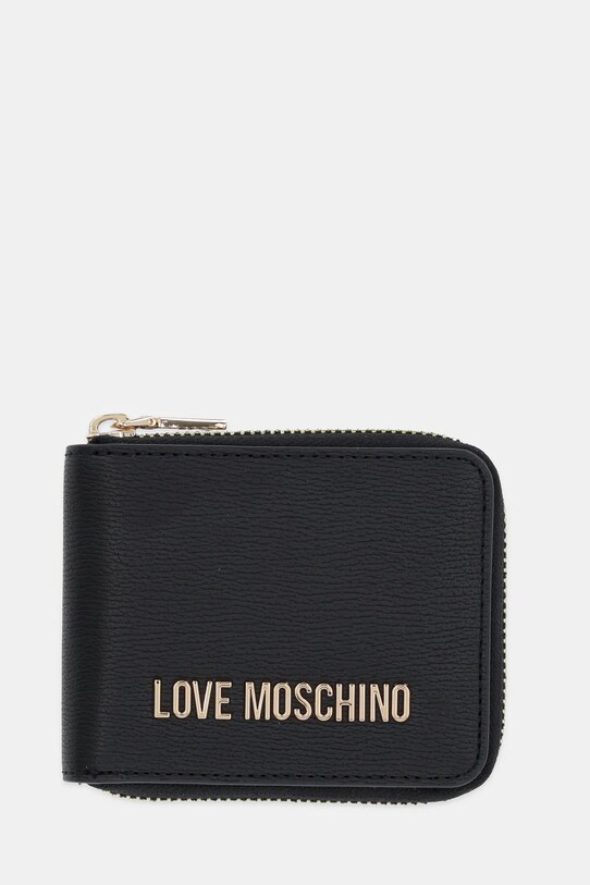 Love Moschino portfel drobny wzór czarny JC5639PP1