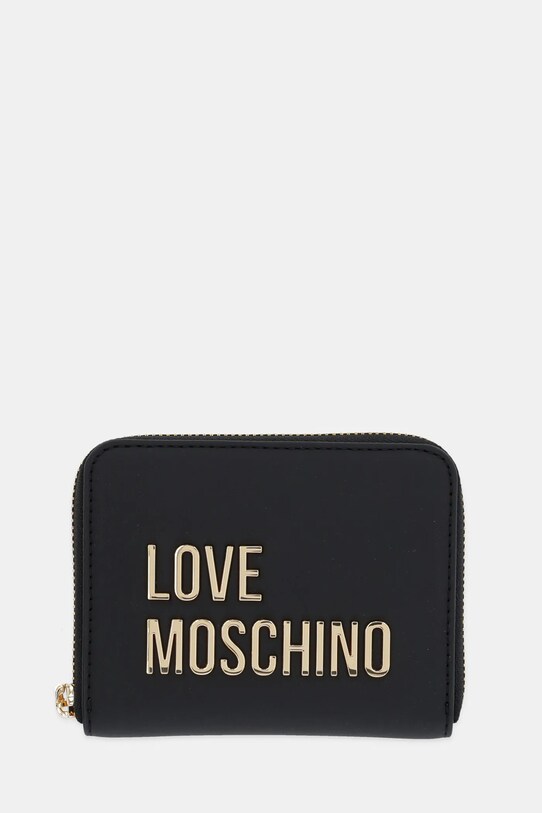 Love Moschino portfel drobny wzór czarny JC5613PP1