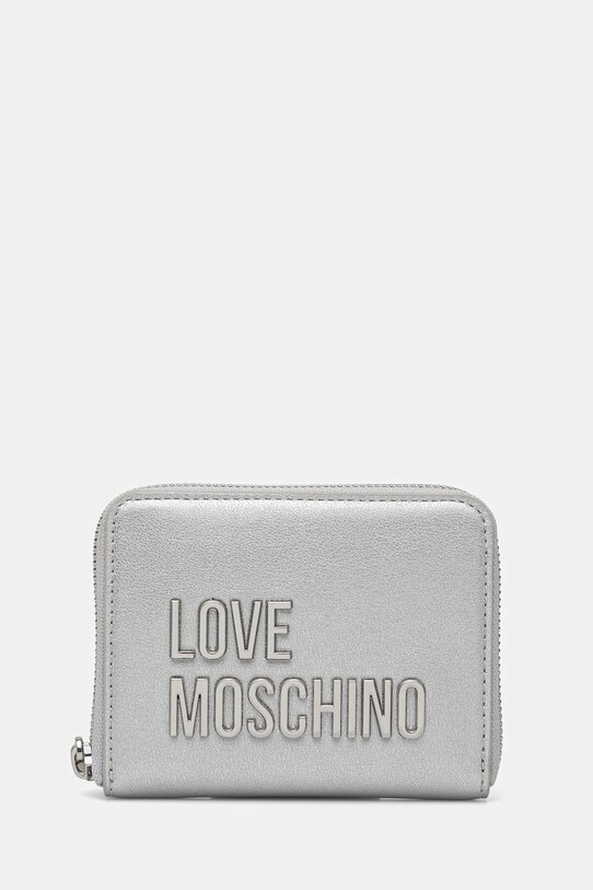 Love Moschino portfel drobny wzór srebrny JC5613PP1