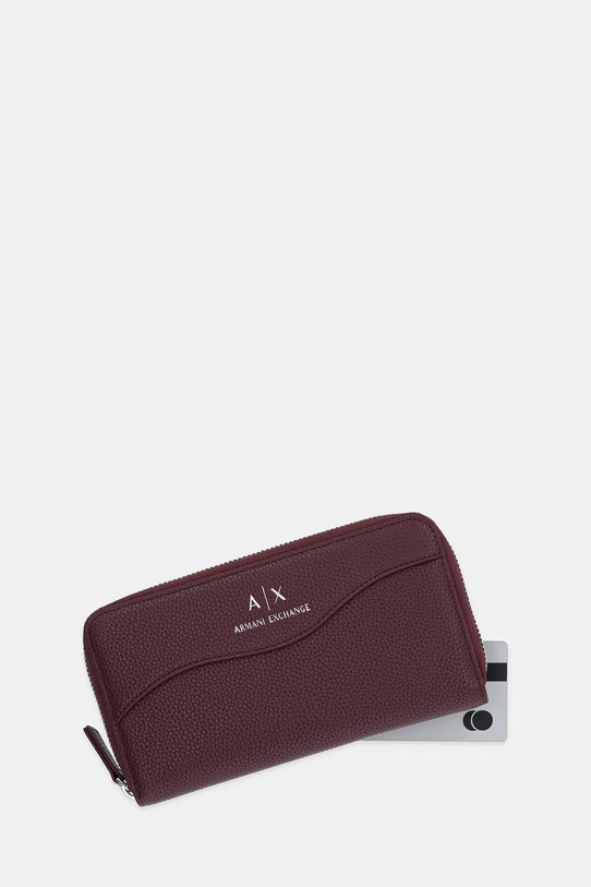 Akcesoria Armani Exchange portfel 948068.CC783 bordowy