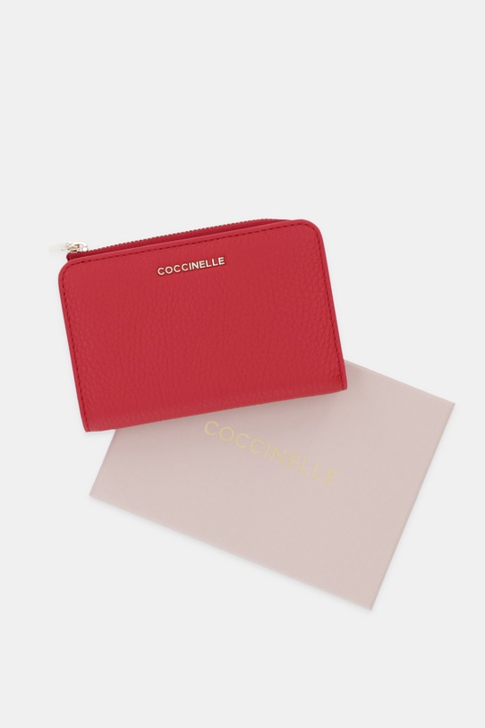 Coccinelle portfel skórzany E2.MW5.11.D1.01 czerwony