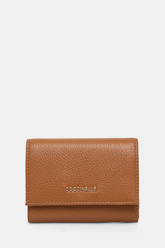 Coccinelle portofel de piele piele maro E2.MW5.11.F0.01