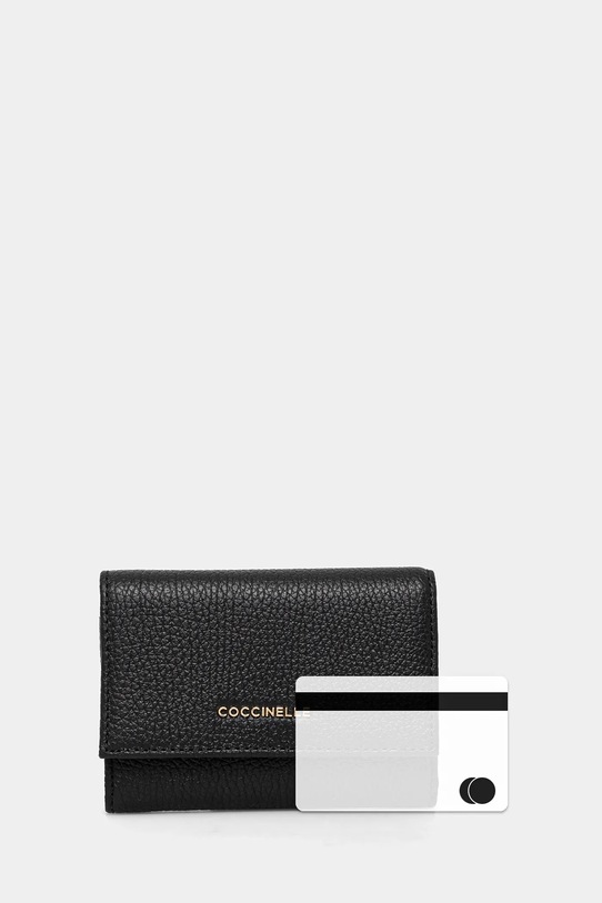Kožená peňaženka Coccinelle čierna E2.MW5.11.F0.01