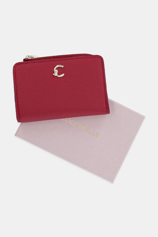 Coccinelle portofel de piele roz E2.SSL.11.D1.01