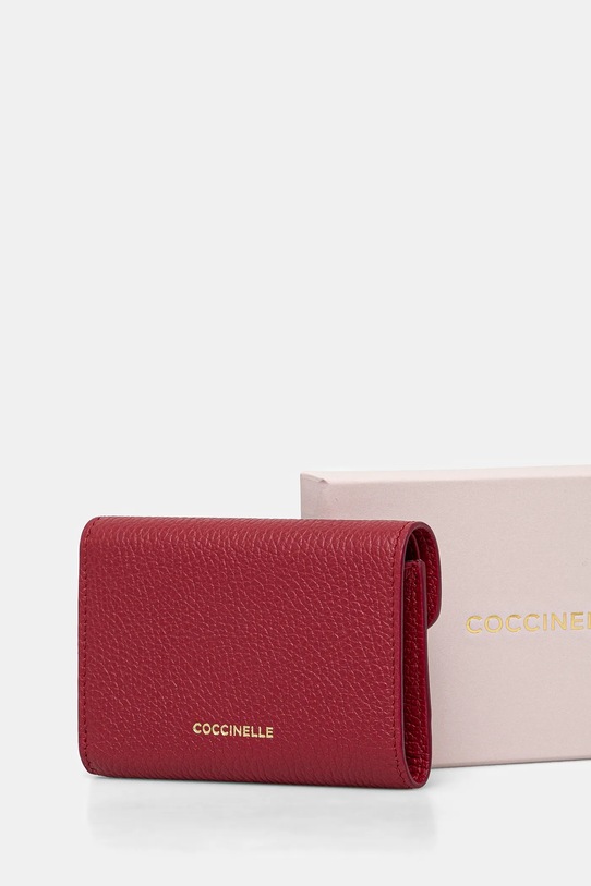 Аксесуари Шкіряний гаманець Coccinelle E2.SSL.11.F0.01 бордо