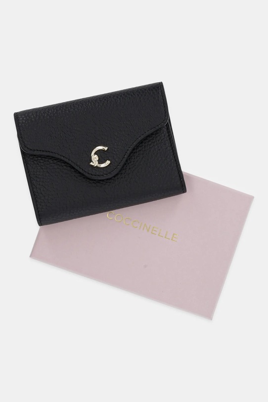 Coccinelle portofel de piele negru E2.SSL.11.F0.01