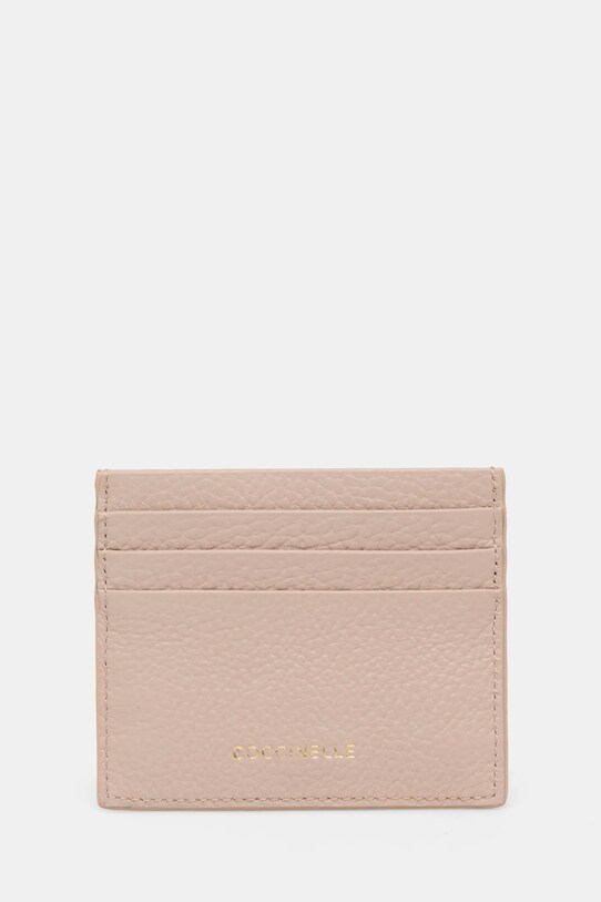 Coccinelle portacarte in pelle E2.SSL.12.01 beige SS25