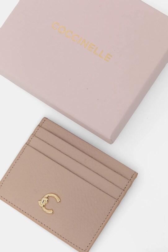 Accessori Coccinelle portacarte in pelle E2.SSL.12.01 beige
