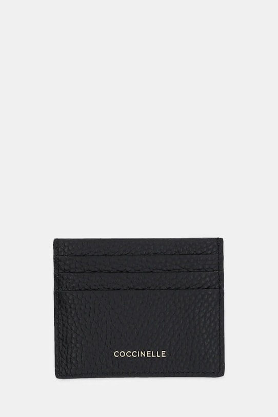Coccinelle carcasa din piele husă de card negru E2.SSL.12.01