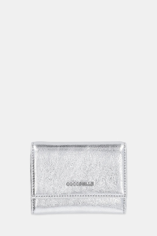 Coccinelle portofel de piele piele argintiu E2.SXE.11.F0.01
