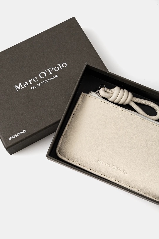Кожаный кошелек Marc O'Polo бежевый 41019905101110