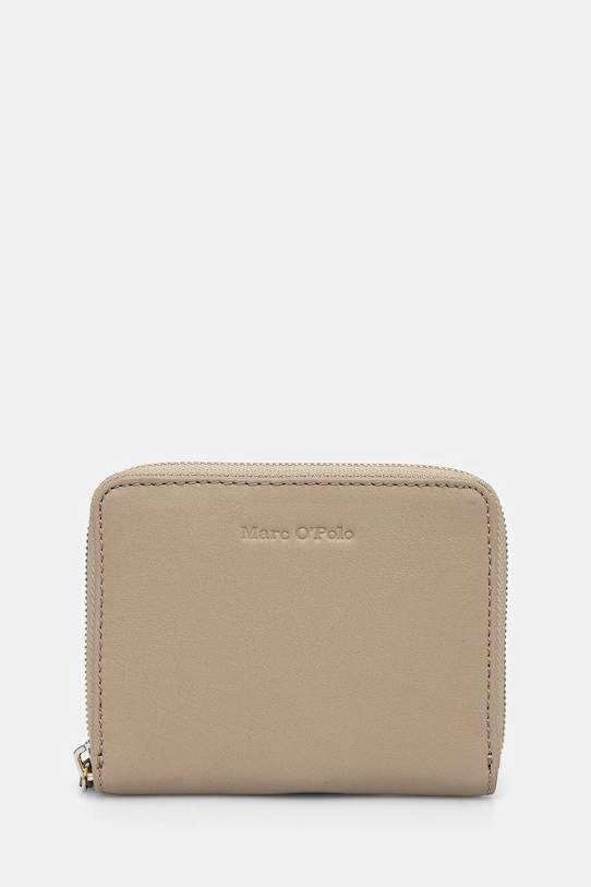 Кожен портфейл Marc O'Polo гладка кожа бежов 41119905201141