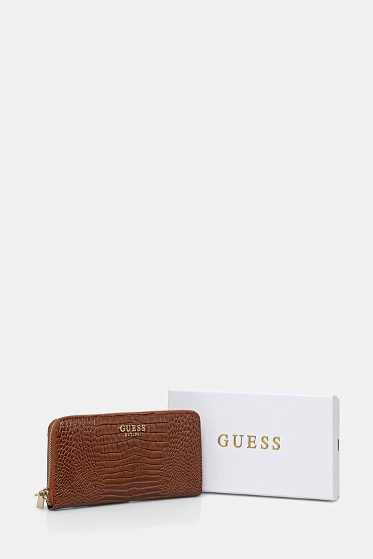Peněženka Guess LAUREL hnědá SWCZ85.00146