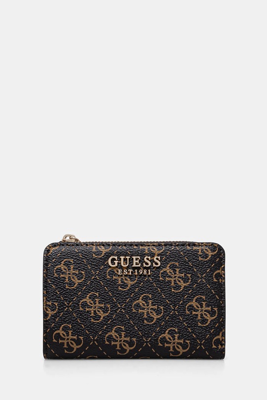 Guess pénztárca LAUREL mintás barna SWQE85.00156