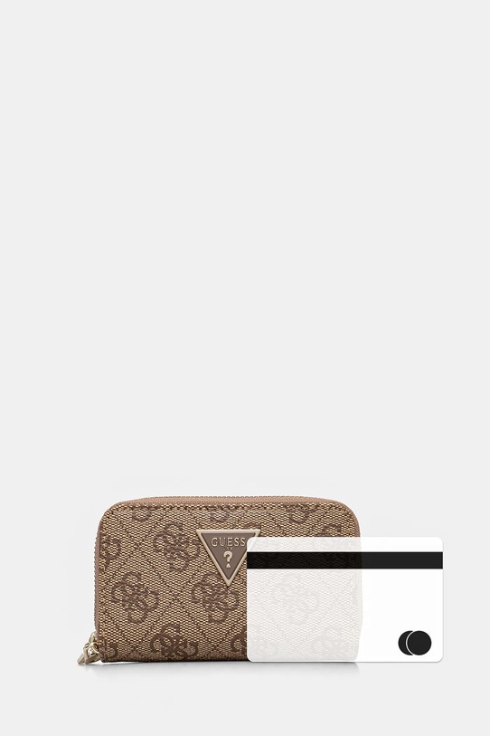 Πορτοφόλι Guess ZAMIRA μπεζ PW7503.P5111