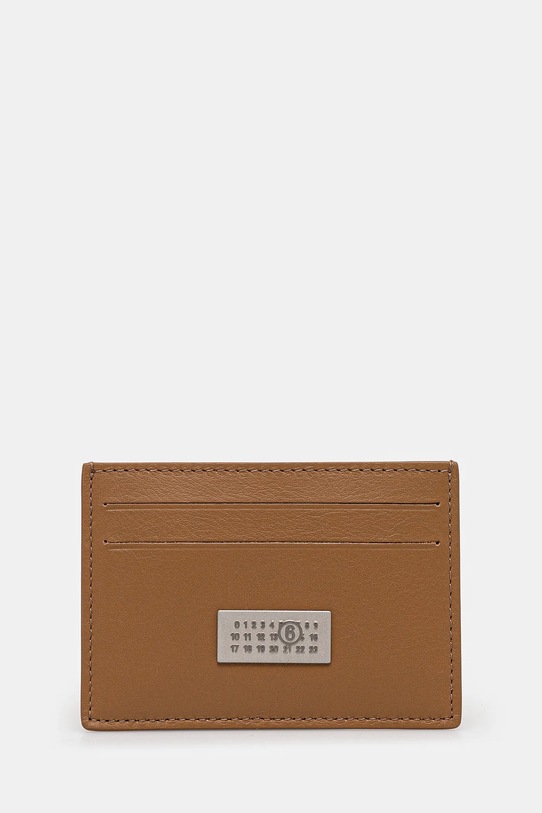 Кожаный чехол на карты MM6 Maison Margiela чехол на карты коричневый SA5UI0013.P7258