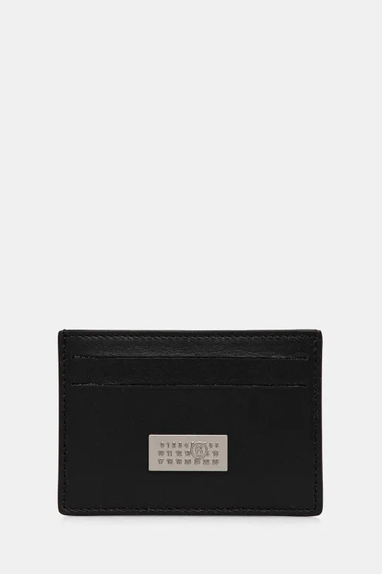 MM6 Maison Margiela etui na karty skórzane etui na karty czarny SA5UI0013.P7258