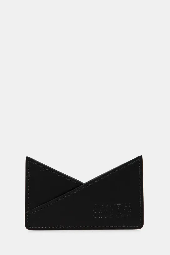 Δερμάτινη θήκη για κάρτες MM6 Maison Margiela θήκη για κάρτες μαύρο SA6UI0014.P7183