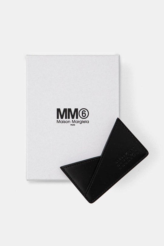 Αξεσουάρ Δερμάτινη θήκη για κάρτες MM6 Maison Margiela SA6UI0014.P7183 μαύρο